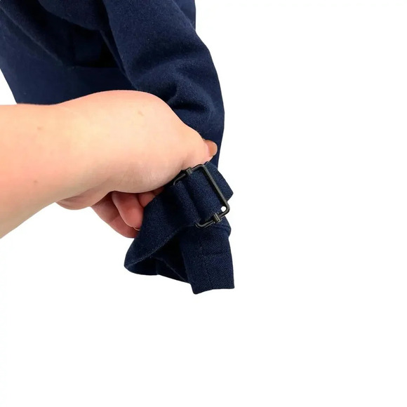 MM6 Maison Martin Margiela Navy Blue Cotton Wool Blend Jacket Size 42 US 6 - Picture 9 of 16